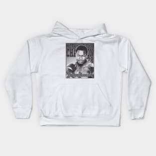 Larry Holmes Distressed Look Black Kids Hoodie